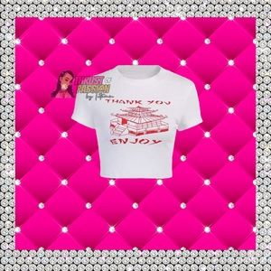 Thank You Enjoy Crop Top